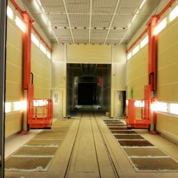 Überblick der Plattformen in der Spritzkabine